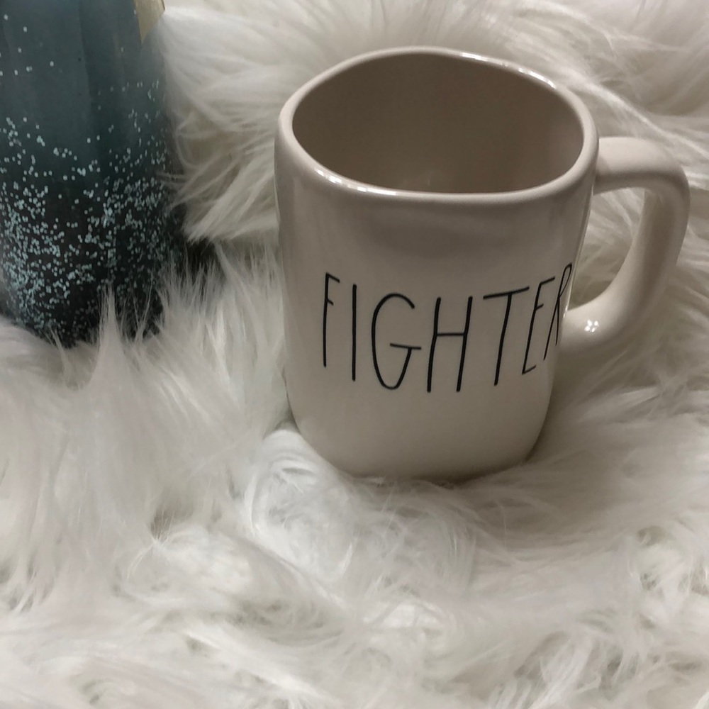 Rae Dunn “FIGHTER” coffee mug NEW